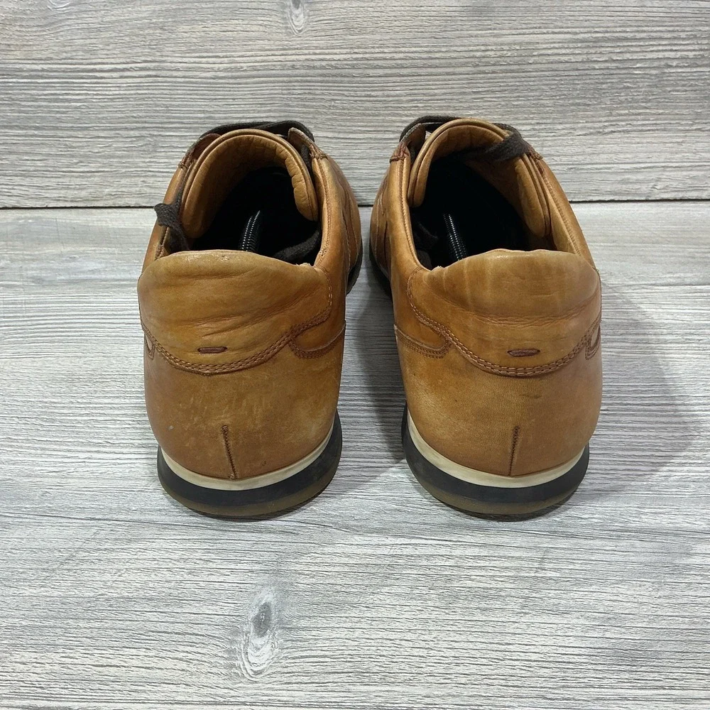 Men's Magnanni Ibiza Honey Brown Leather Sneakers Shoes Portugal Size 13 M 18837